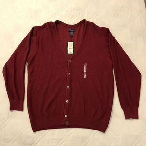 Ivy Crew red long sleeve button up sweater XL nwt‎